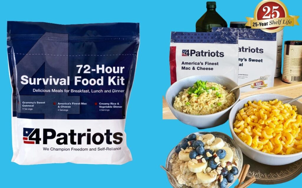4Patriots Survival Food Kit: 4-Week Survival Food Kit Supply